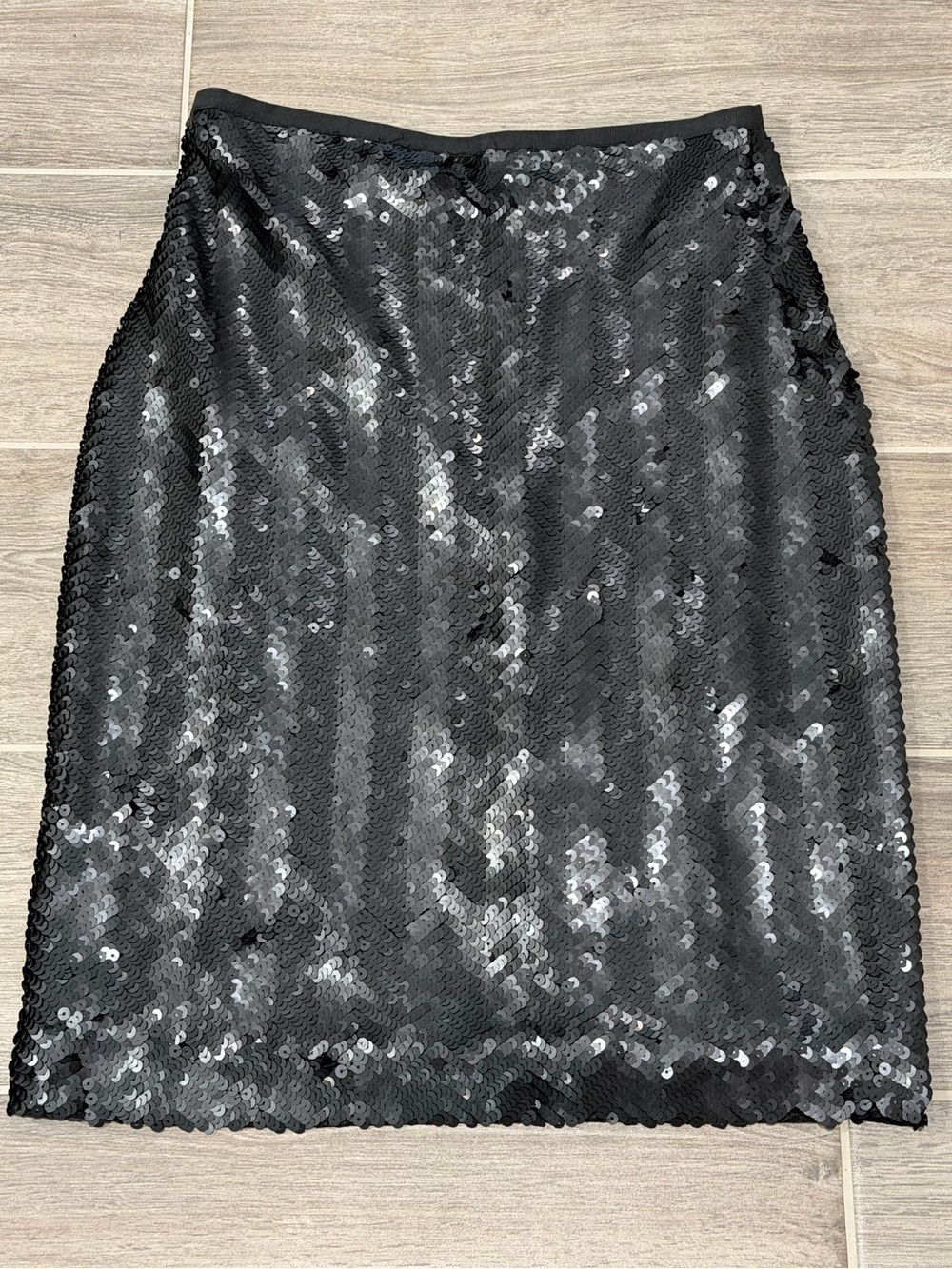 NWT! J. Crew Midnight Sequin Herringbone Pencil Skirt. Size 8. - Picture 5 of 12